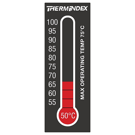 Jedenáctistupňový indikátor teploty 50–100°C